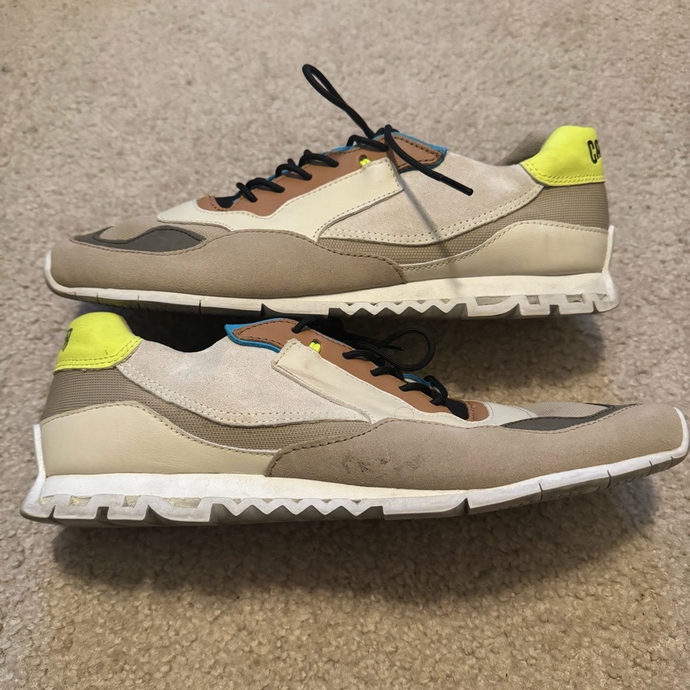 Camper Nothing Men's‎ Size 45 US 12 Colorblock Nubuck Sneakers Multicolor